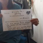 Ich bin Einsatzbegleitung bei ambulante dienste seit 20 Jahren und ich fordere einen Tarifvertrag, weil
- ich eine geringe Rente bekommen werde und das ungerecht finde.
- meine gute und engagierte Arbeit eine gute Bezahlung wert ist.