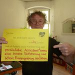 Ich bin bei ambulante Dienste seit 24 Jahren und ich fordere einen Tarifvertrag weil persönliche Assistent*innen eine bessere Entlohnung und höhere Eingruppierung verdienen.