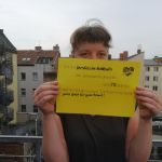 Ich bin persönliche Assistentin bei ambulante dienste seit 9 1/2 Jahren und ich fordere einen Tarifvertrag weil: gutes Geld für gute Arbeit!