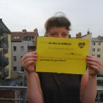 Ich bin persönliche Assistentin bei ambulante dienste seit 9 1/2 Jahren und ich fordere einen Tarifvertrag weil: gutes Geld für gute Arbeit!