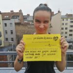 Ich bin persönliche Assistentin bei ambulante dienste seit 12 Jahren und ich fordere einen Tarifvertrag, weil eine Arbeit mit großer Verantwortung auch gut bezahlt werden soll!